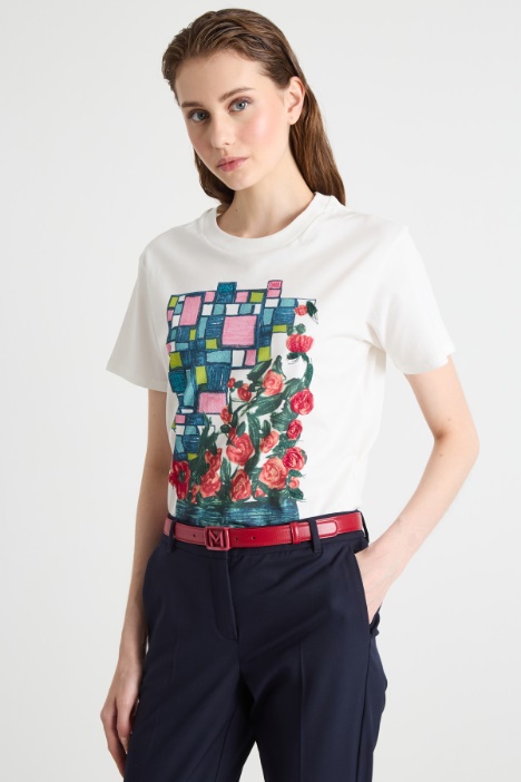 Printed jersey T-shirt Intrend