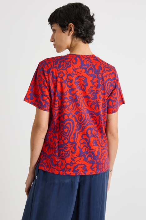 T-shirt con stampa all-over