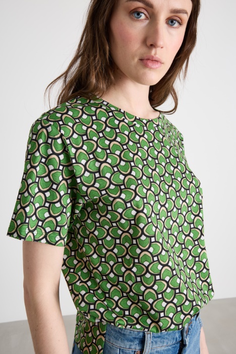 T-shirt con stampa all-over