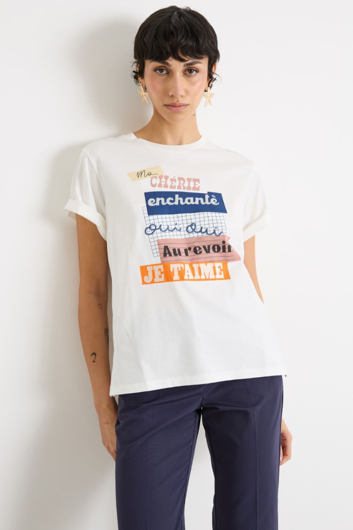 T-shirt in jersey con stampa Intrend - 2