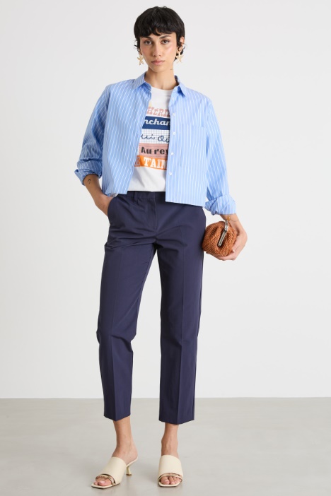 T-shirt in jersey con stampa Intrend