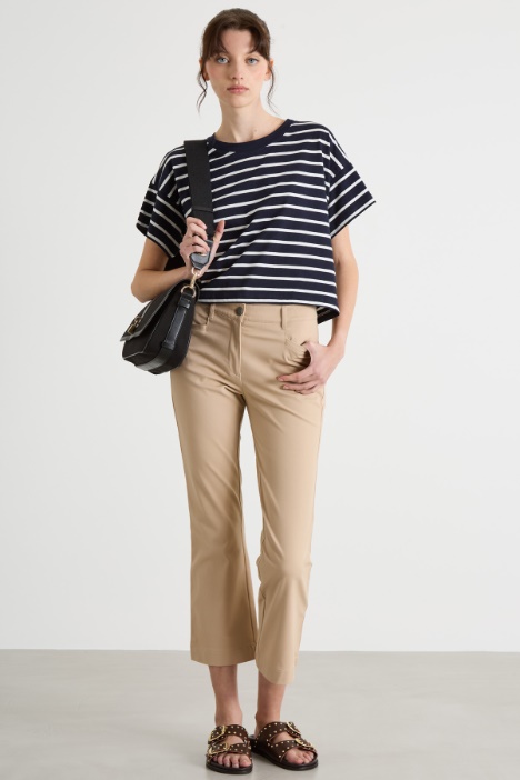 T-shirt boxy a spalla scesa Intrend