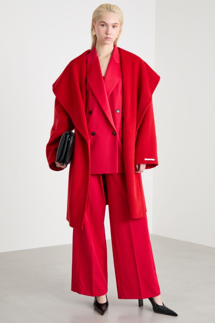 Cappotto con scollo a scialle Intrend