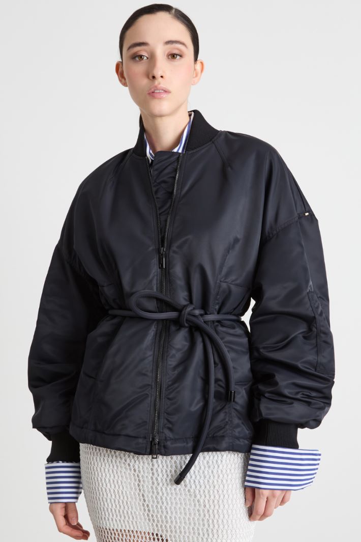 Cropped padded bomber jacket Intrend - 2