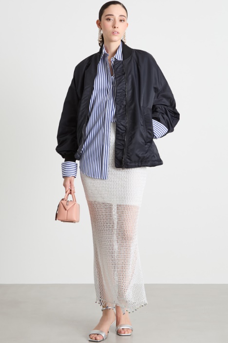 Cropped padded bomber jacket Intrend