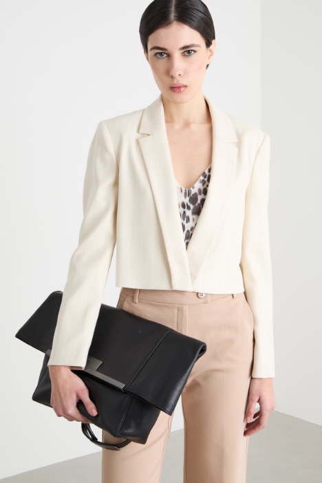 Cropped pinstripe blazer Intrend