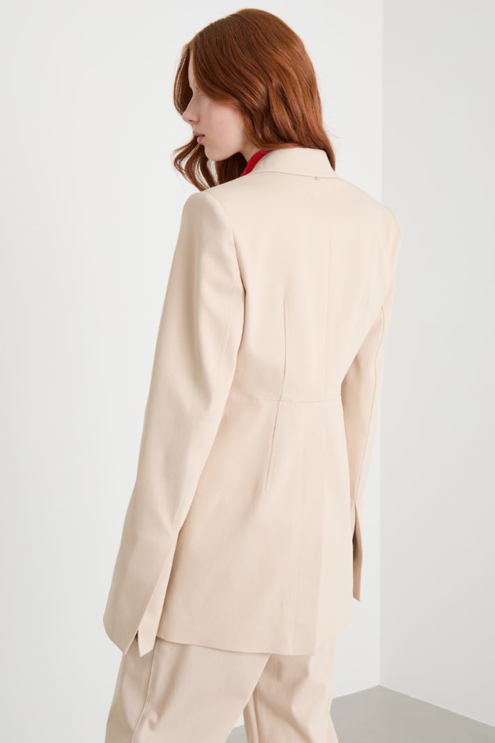 Fitted twill blazer Intrend - 4