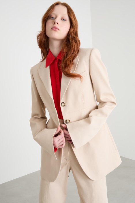 Fitted twill blazer Intrend