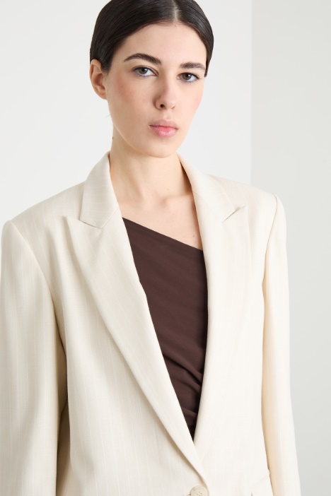 Blazer largo de un botón