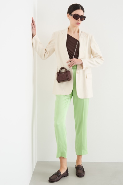 Longline single-button blazer Intrend