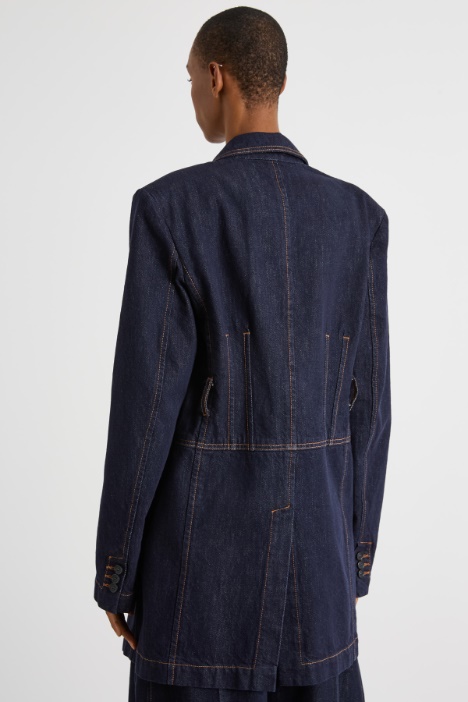 Blazer oversize con cintura