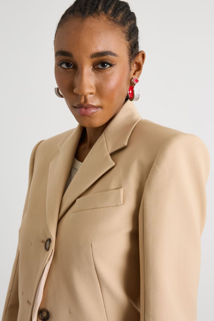 Asymmetric fastening blazer Intrend - 3