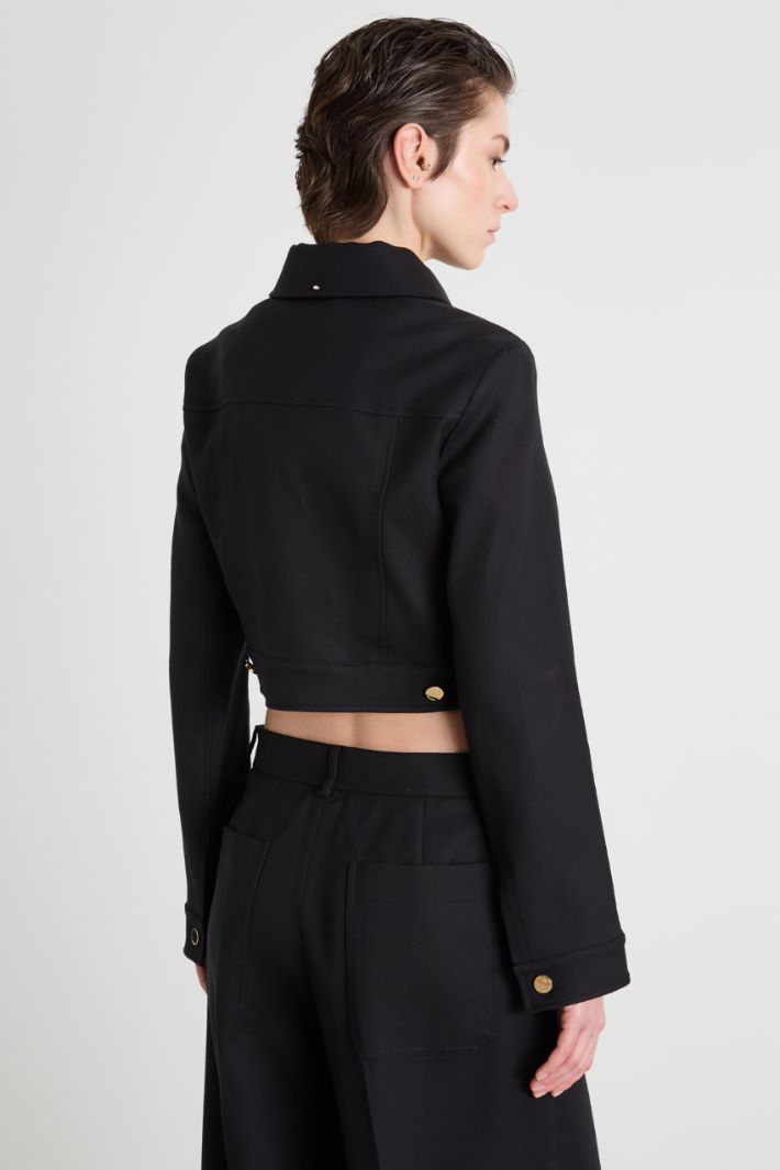 Giacca boxy in cady Intrend - 4