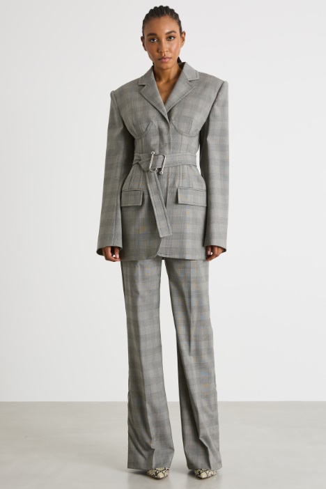 Slim-fit belted jacket Intrend