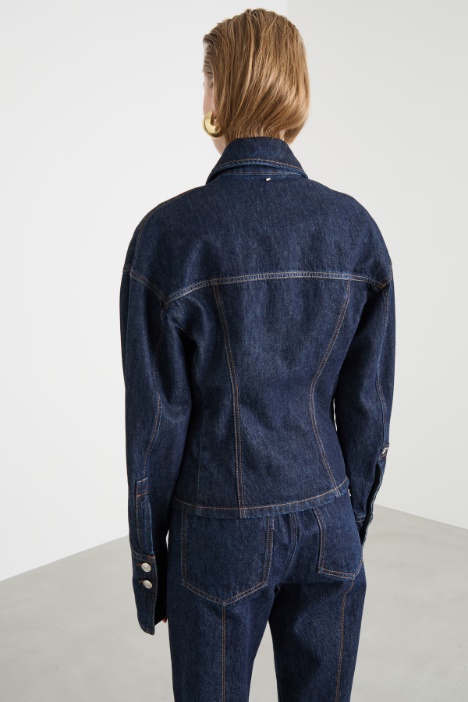 Giacca sfiancata in jeans