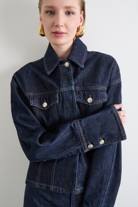 Giacca sfiancata in jeans