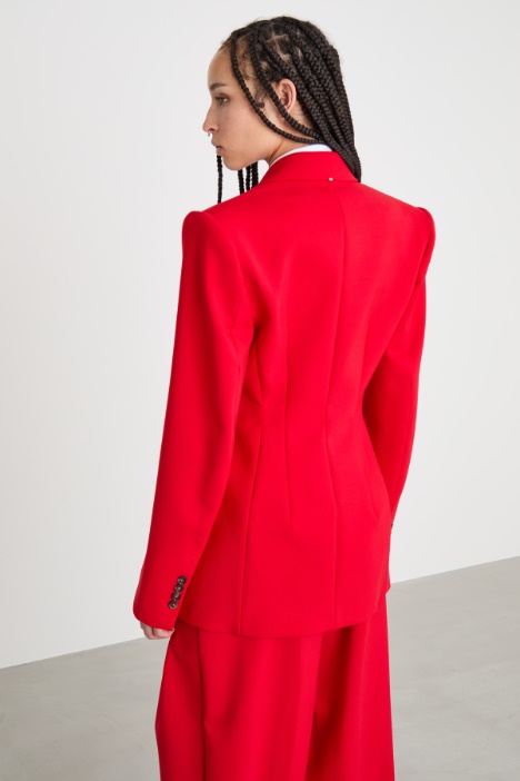 Blazer doppiopetto con abbottonatura nascosta