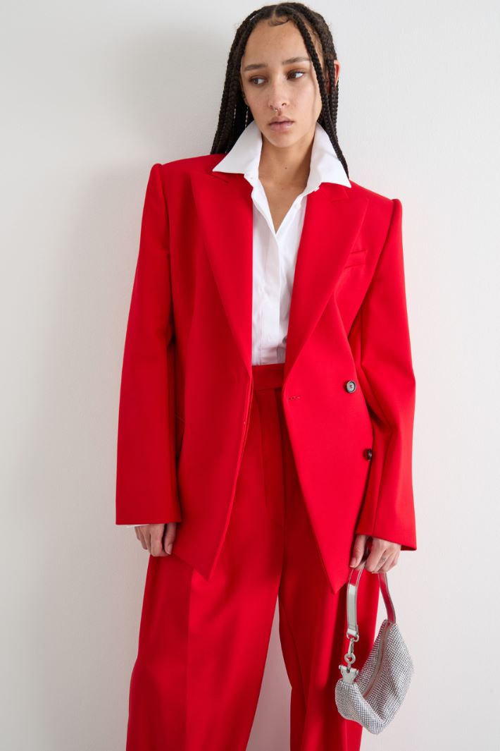 Concealed-fastening double-breasted blazer Intrend - 2