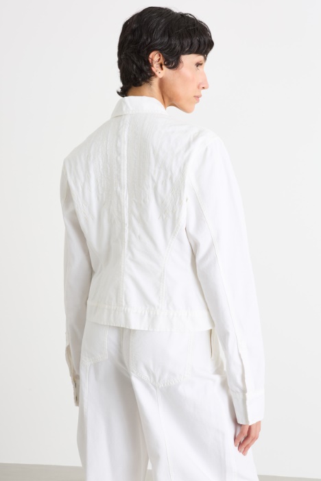 Giacca boxy in tessuto leggero