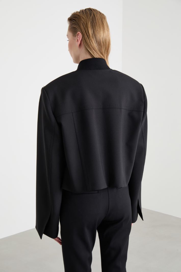 Bomber-collar wool jacket Intrend - 4