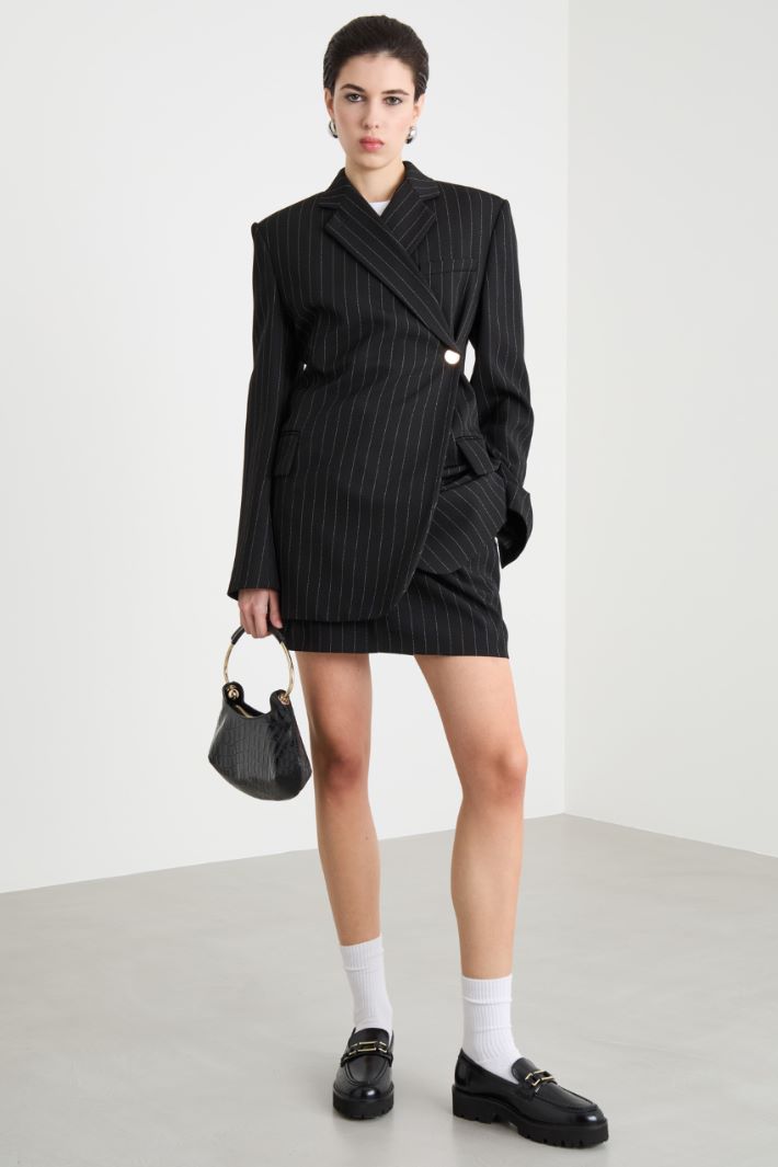High-stance pinstripe blazer Intrend
