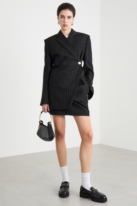 High-stance pinstripe blazer Intrend