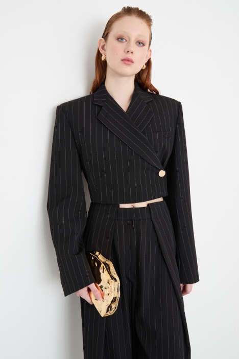 Cropped pinstripe blazer Intrend