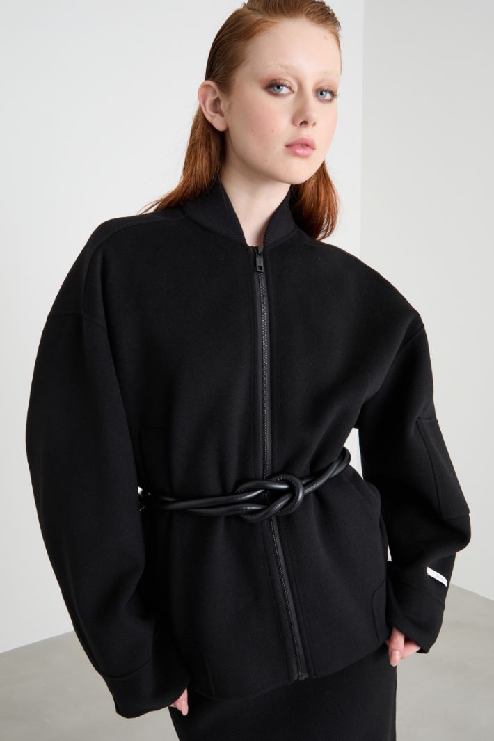 Oversized double-faced cloth jacket Intrend - 2