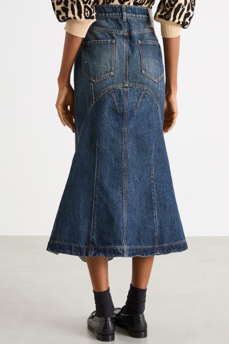 Gonna a sirena in jeans