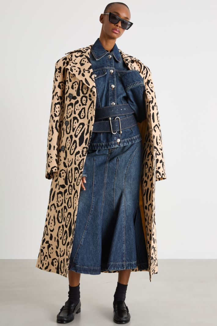 Falda vaquera de corte sirena Intrend