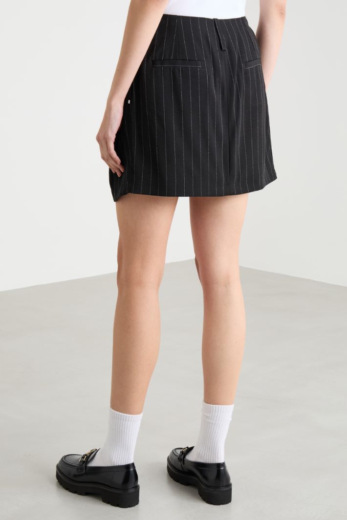 Pinstriped miniskirt Intrend - 4