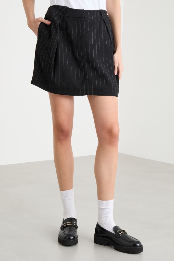 Pinstriped miniskirt Intrend - 2
