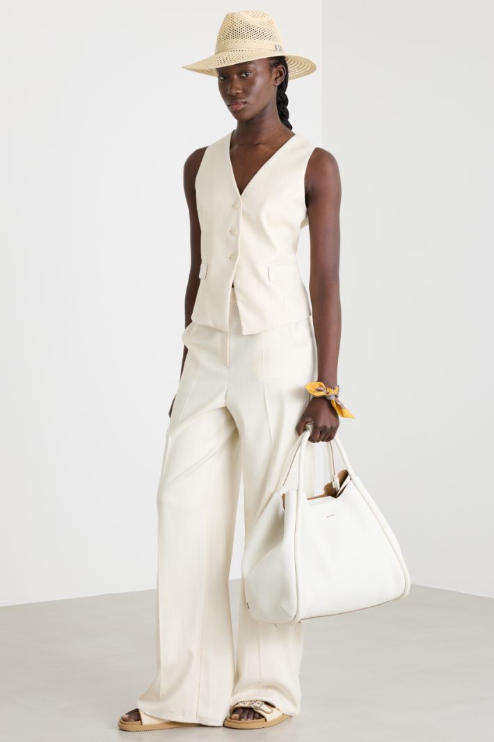 Pantalone ampio gessati Intrend