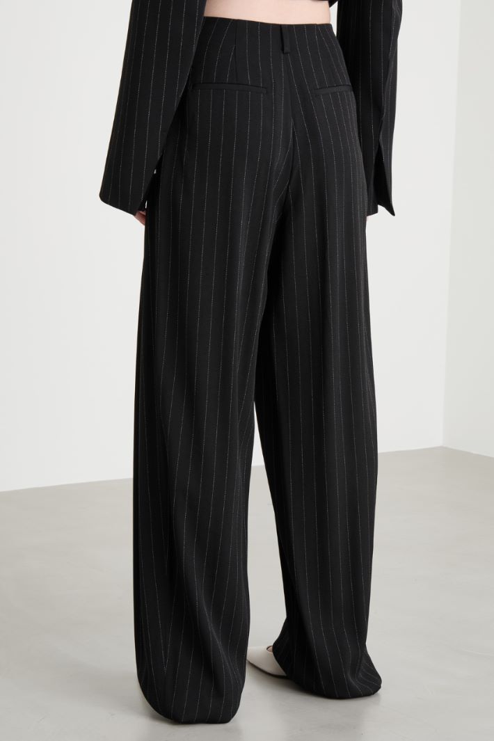 Pleated wide-leg trousers Intrend - 4