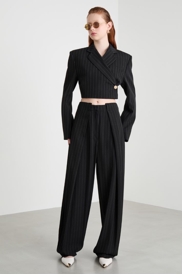 Pleated wide-leg trousers Intrend