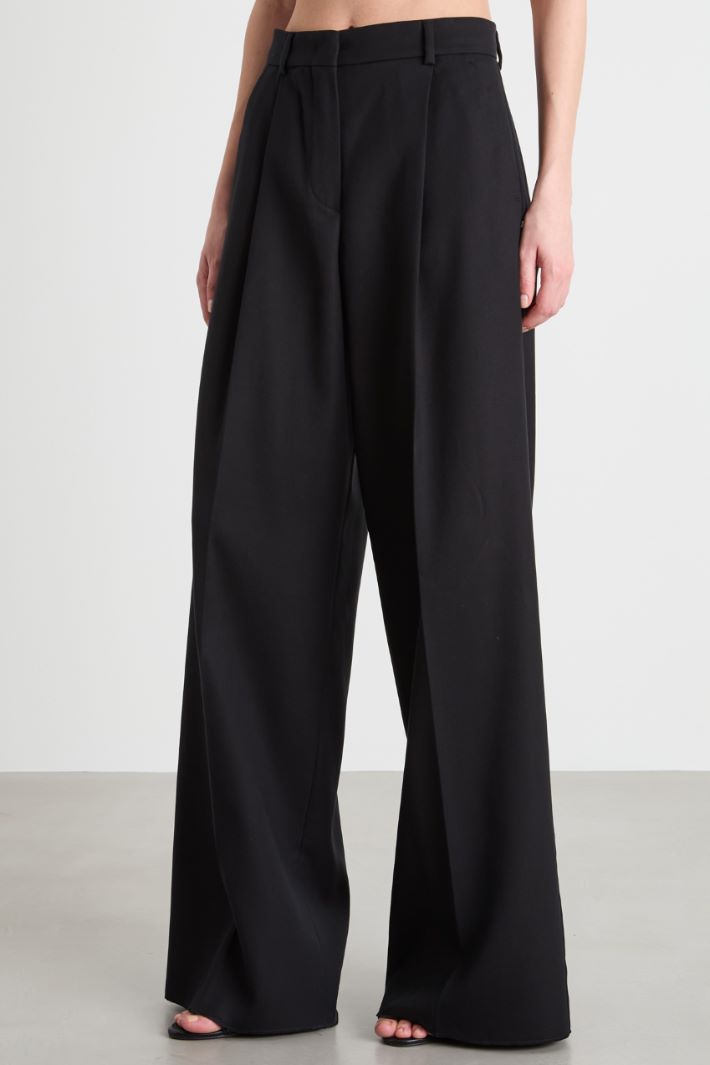 Pleated palazzo trousers Intrend - 2