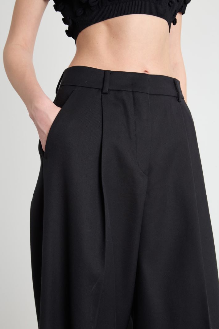 Pleated palazzo trousers Intrend - 3