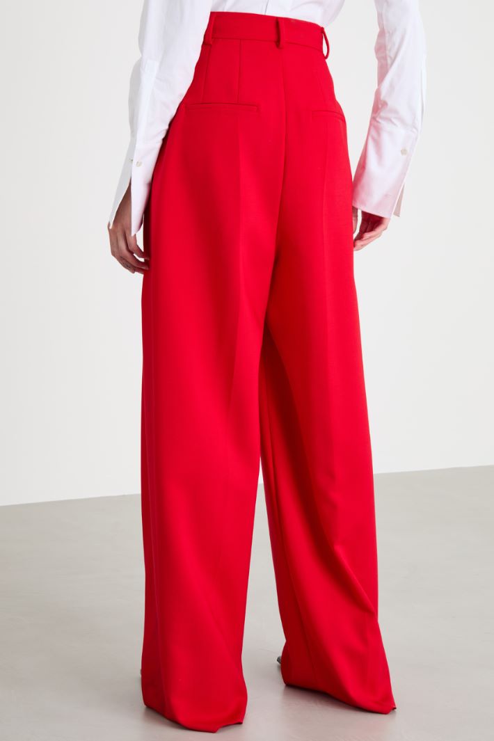 Wide-leg double-cloth trousers Intrend - 4