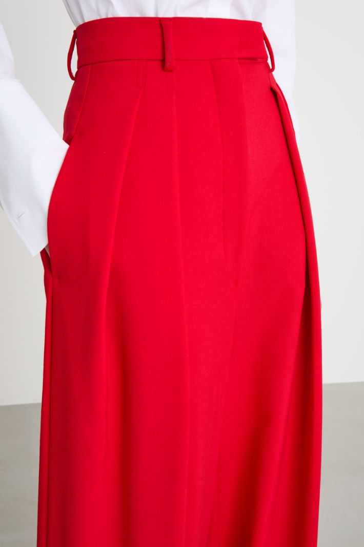 Wide-leg double-cloth trousers Intrend - 3