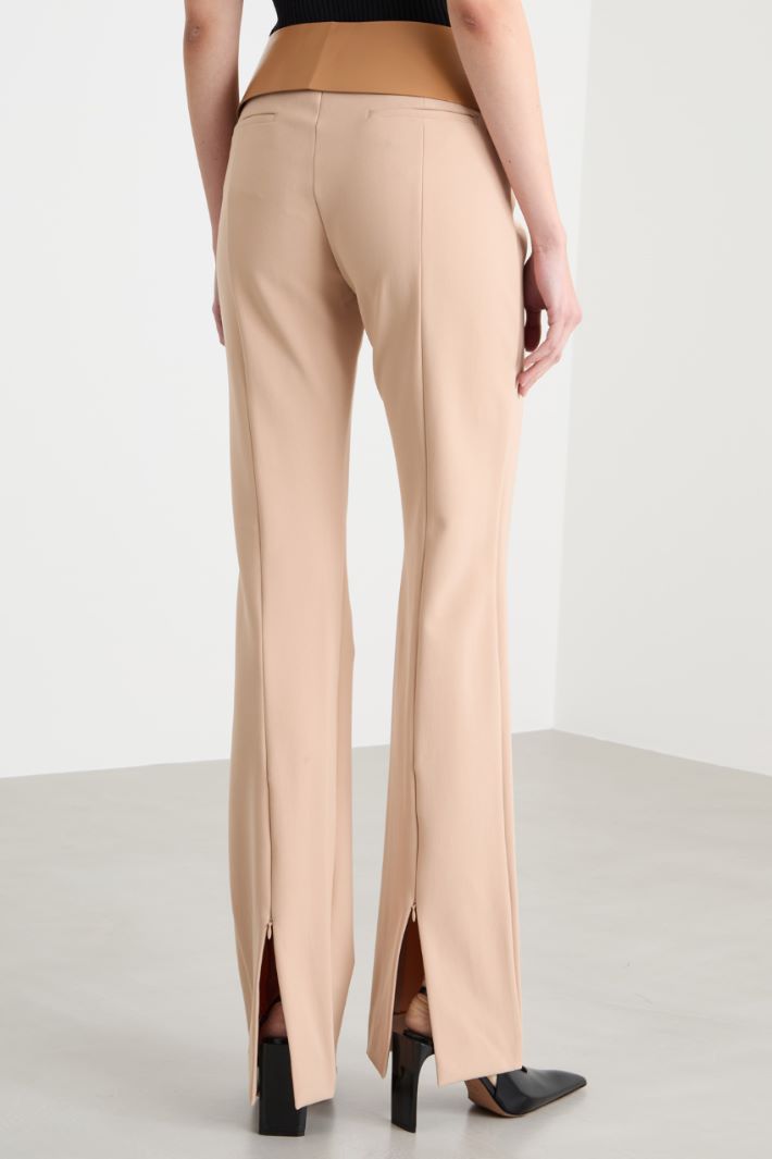 Straight trousers with back basque Intrend - 4