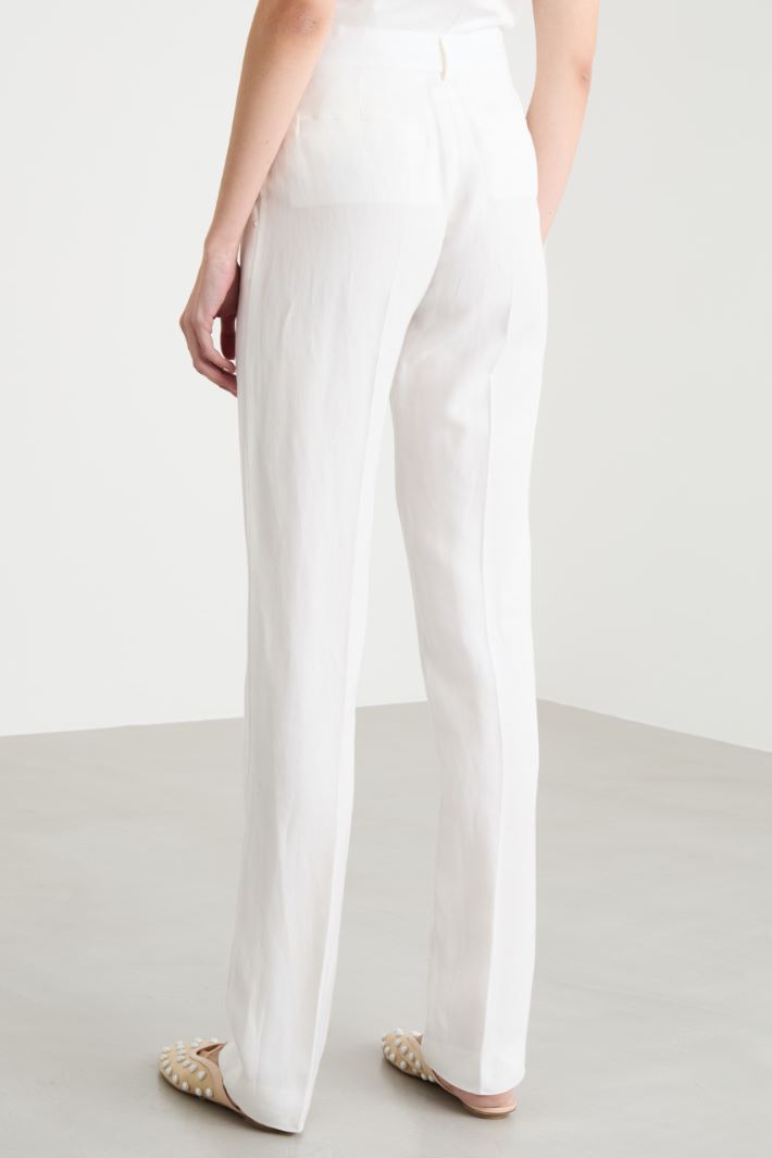 Straight twill trousers Intrend - 4