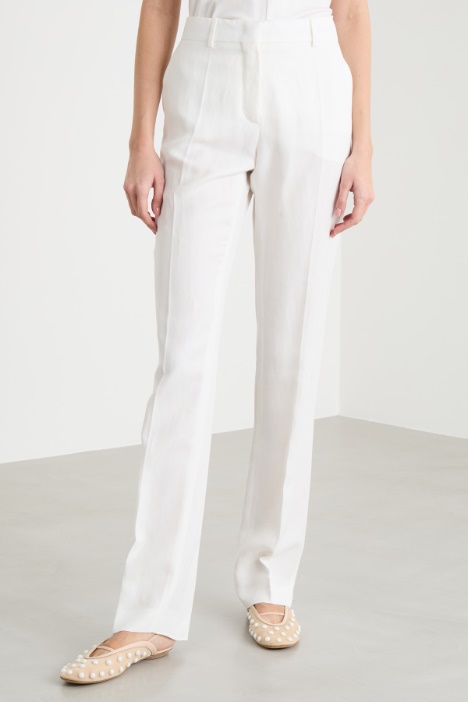 Pantalone dritto in twill
