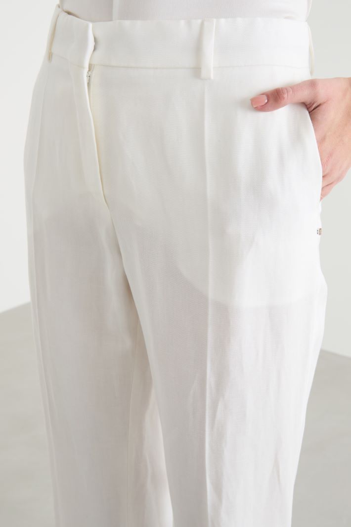 Straight twill trousers Intrend - 3