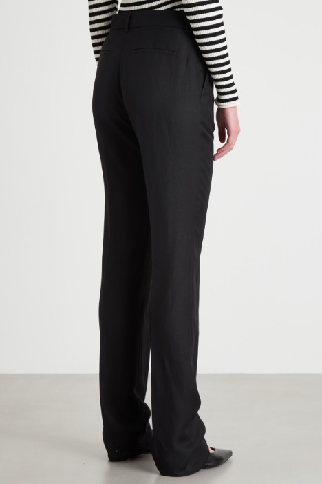 Pantalone dritto in twill