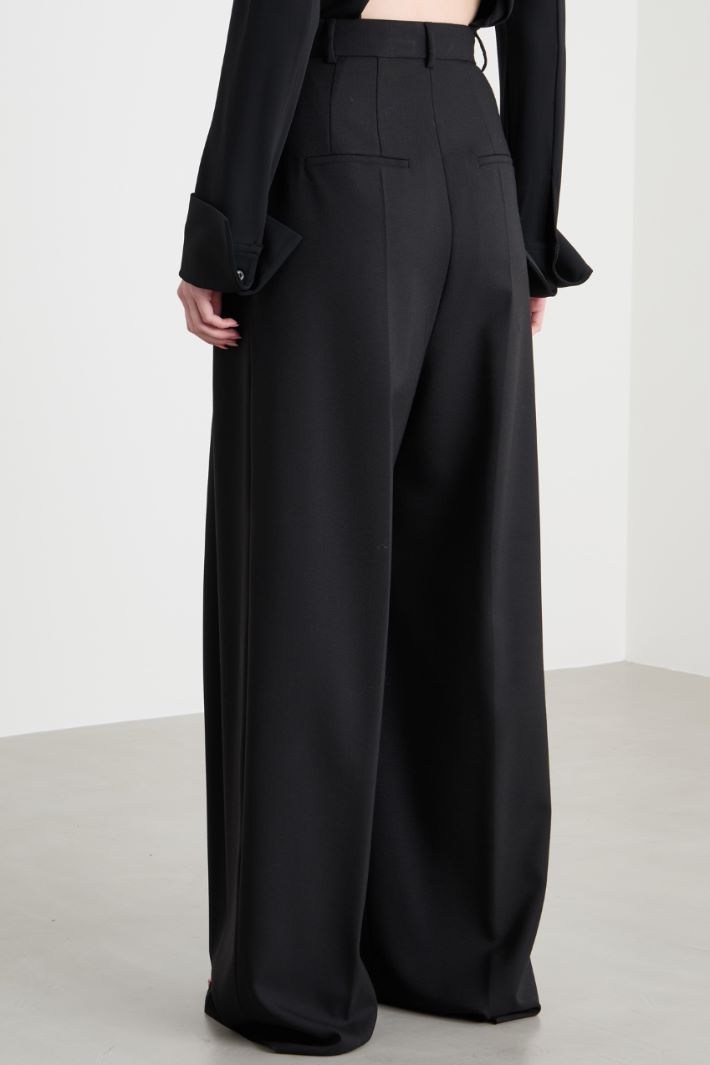 High-waisted palazzo trousers Intrend - 4