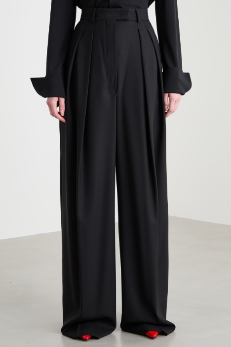 Pantalone palazzo a vita alta