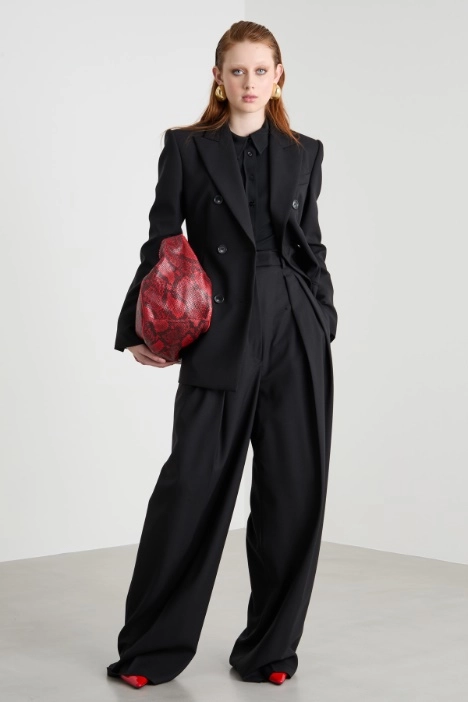 High-waisted palazzo trousers - Intrend