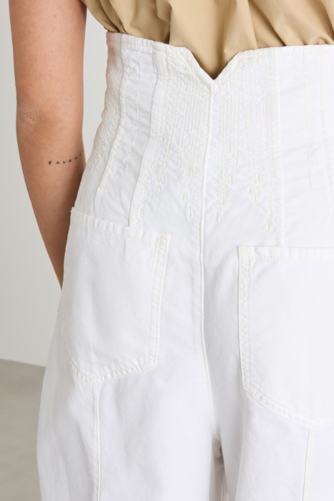 Pantalone balloon a vita alta
