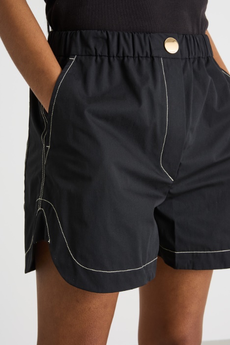 Shorts in popeline