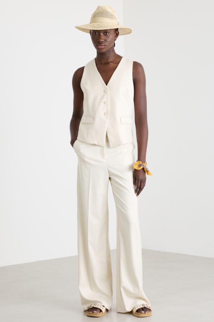 Gilet slim gessato Intrend